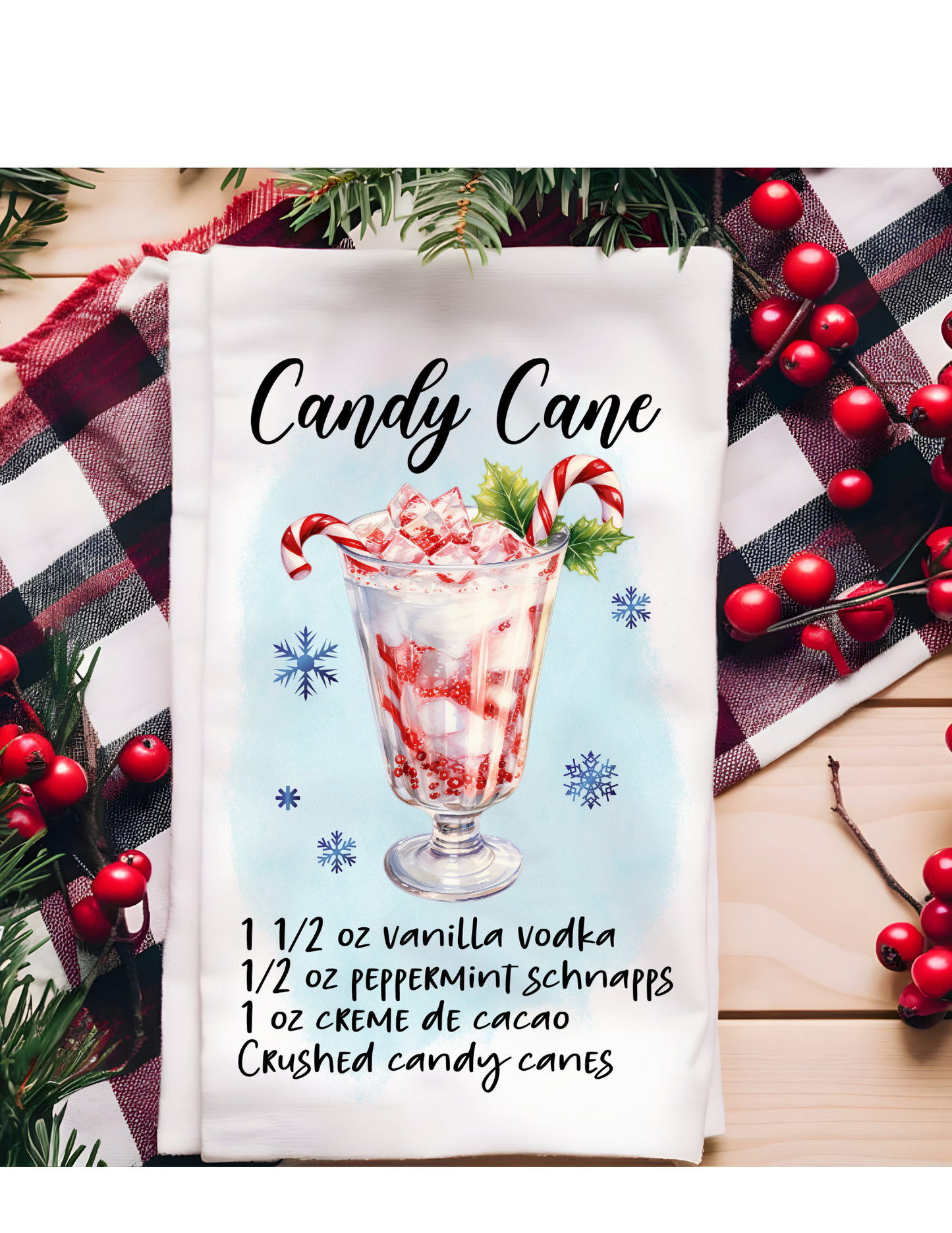 009. Winter Cocktail Kitchen Towels
