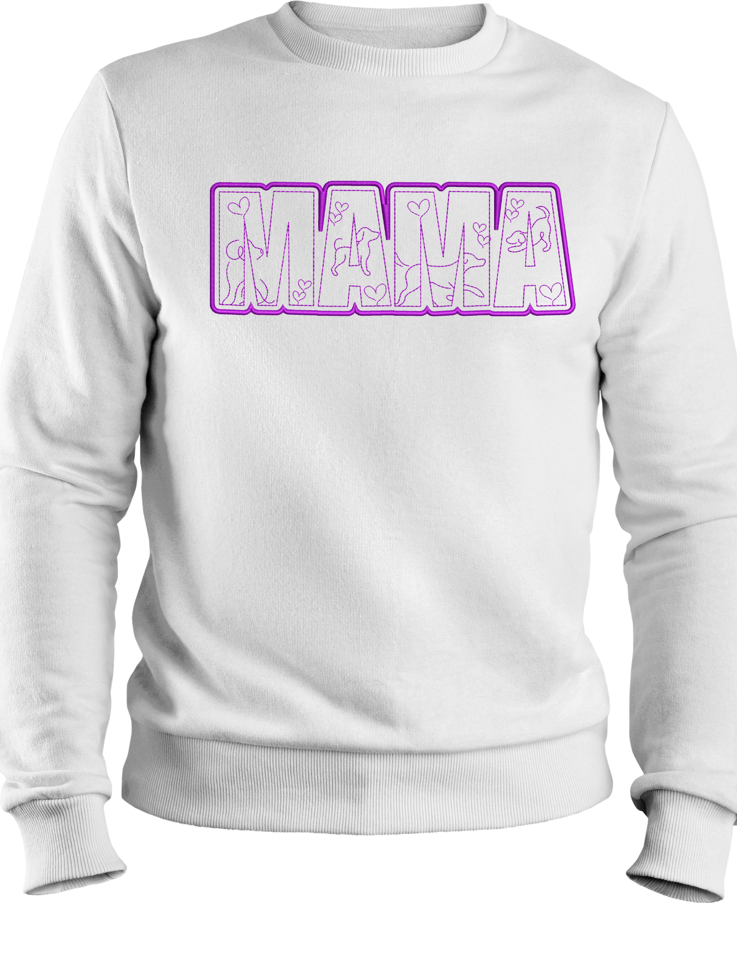 Embroidered Dog Mama Sweatshirt