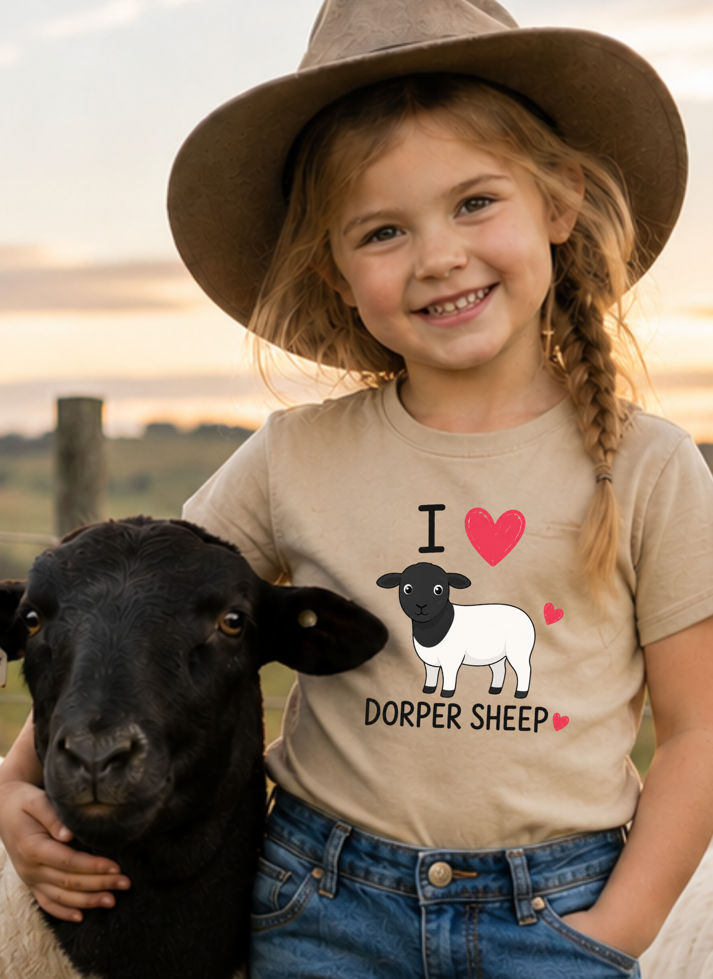 Dorper Sheep Unisex Youth T-Shirt