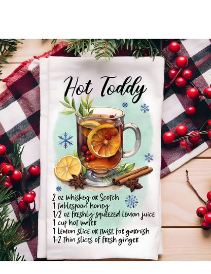 009. Winter Cocktail Kitchen Towels