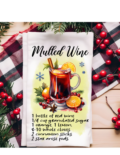 009. Winter Cocktail Kitchen Towels