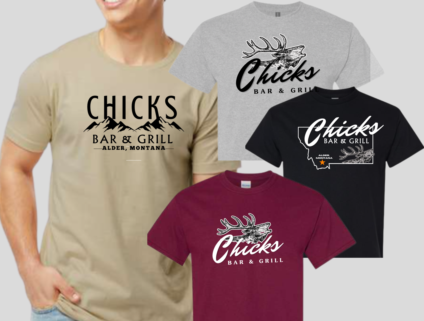 Chicks Bar & Grill Unisex T-Shirt