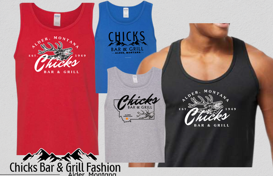 Chick's Bar & Grill Mens Tank Top