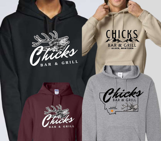 Chicks Bar & Grill Unisex Hoodie