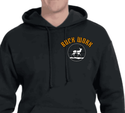 Buck Work Adult Unisex Hoodie