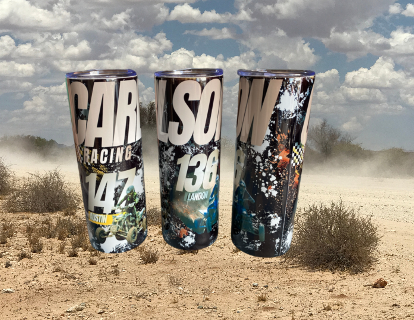 F. Carlson Racing 20oz. Stainless Steel Tumbler