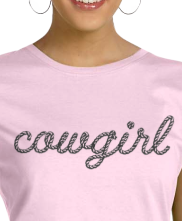 Cowgirl Adult Unisex Short Sleeve T-Shirt