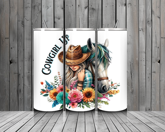 47. Cowgirl Up 20oz. Tumbler