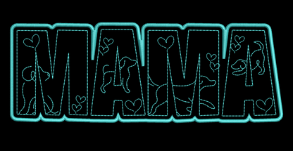 Mama Dog Embroidery File (Digital Download)